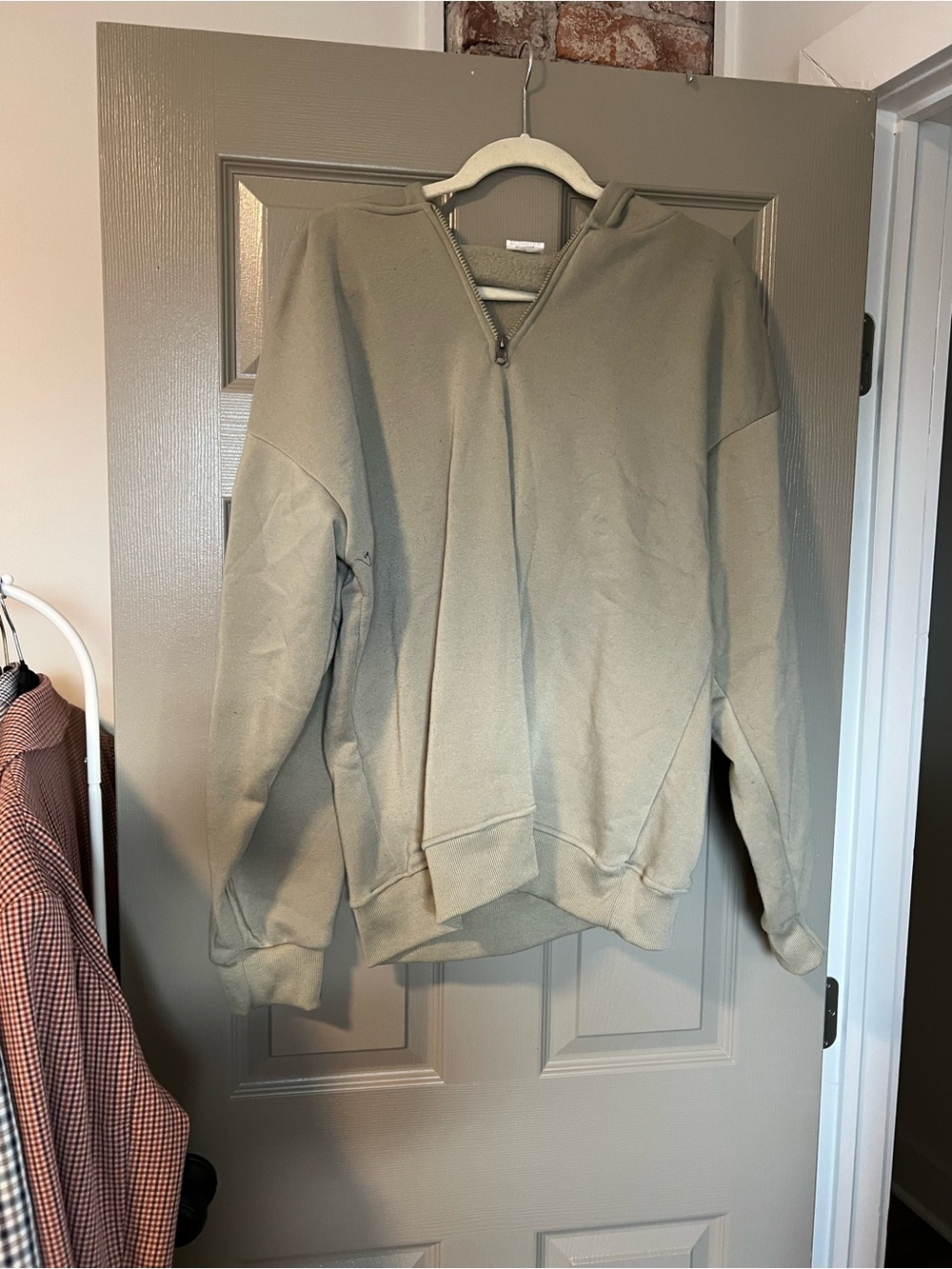 Men's Zip-Up Hoodie Sweatshirt - Olive Green
